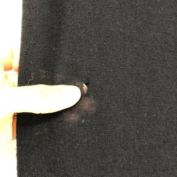 3.1 Phillip Lim Merino & Cashmere Blend Black Sleeveless Tunic size S *flaw* - Picture 11 of 15